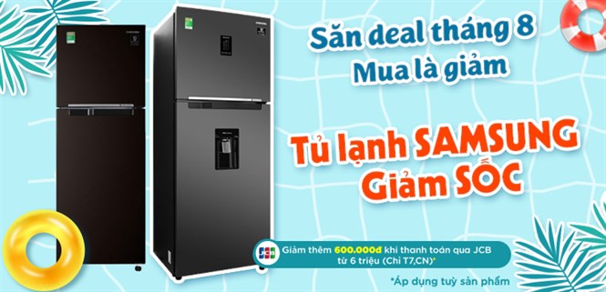 Săn Deal tháng 8: Tủ lạnh Samsung giảm SỐC - Giao nhanh siêu tốc tại Điện máy XANH