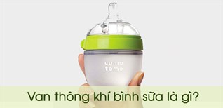 Van thông khí bình sữa là gì, công dụng của van thông khí bình sữa