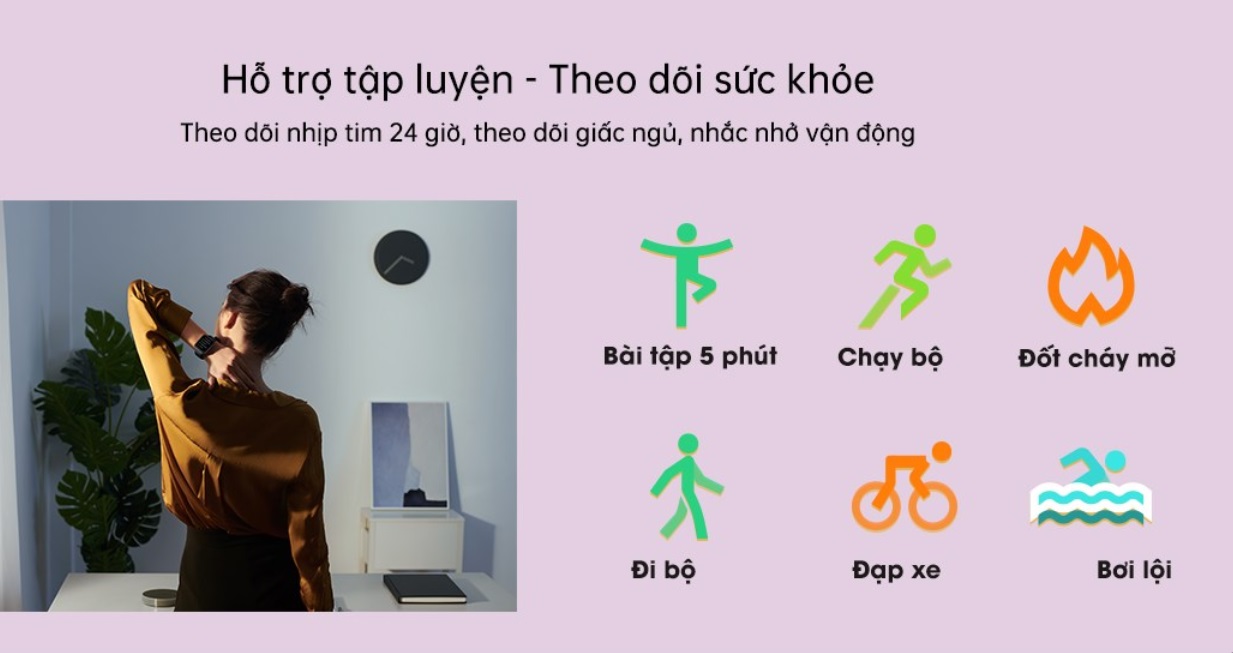 Huấn luyện viên cá nhân chuyên nghiệp ngay trên cổ tay của bạn