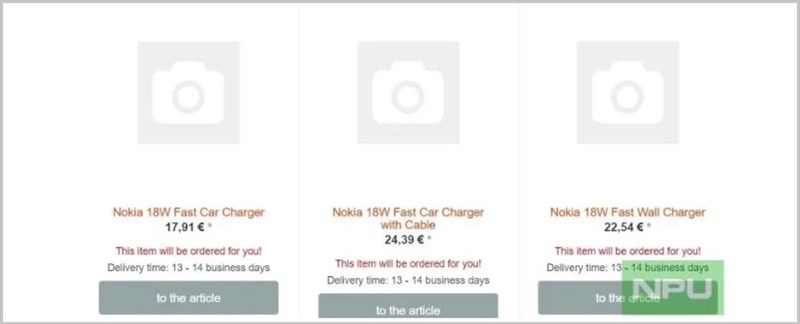 Sạc nhanh Nokia 18W và tai nghe không dây Nokia Power Earbuds có thể được ra mắt cùng với smartphone Nokia mới