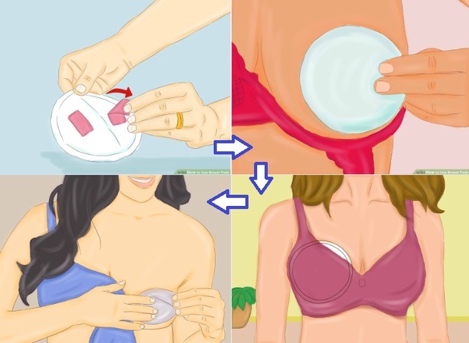 Cách sử dụng miếng lót thấm sữa dùng một lần