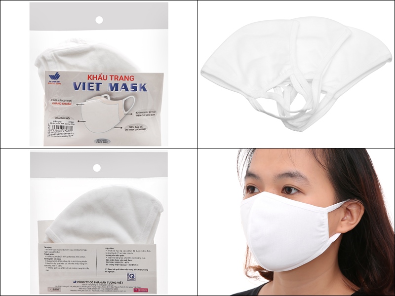 Khẩu trang vải kháng khuẩn Viet Mask