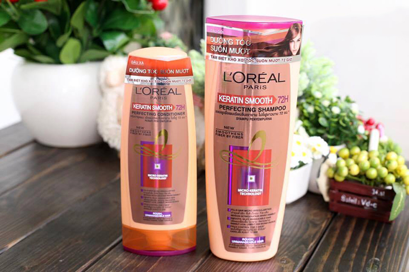 Dầu gội L’Oréal Paris Elseve Keratin Smooth 72h