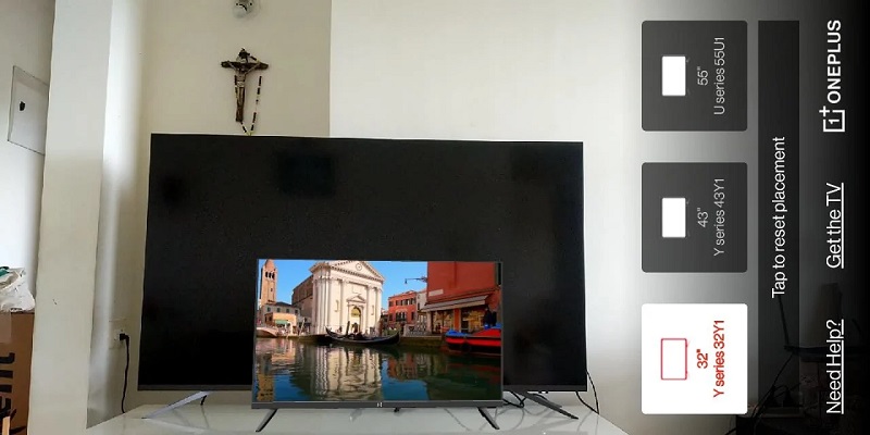 Tính năng Home Demo có thể dễ dàng lựa chọn kích thước TV tại nhà