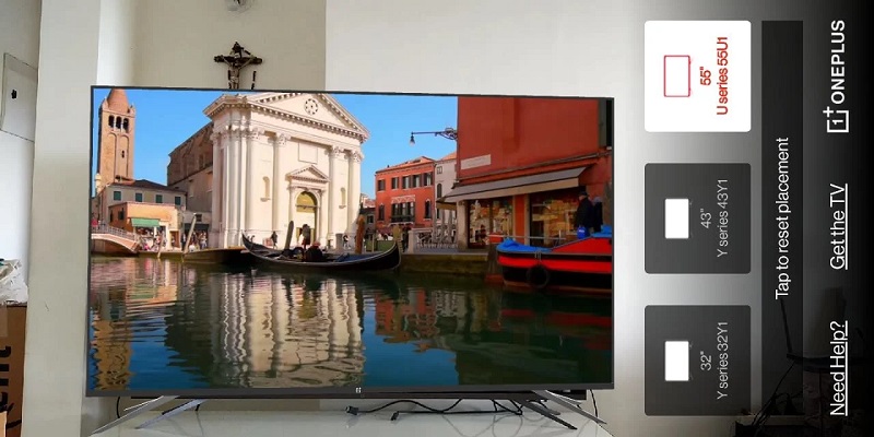 Tính năng Home Demo có thể dễ dàng lựa chọn kích thước TV tại nhà