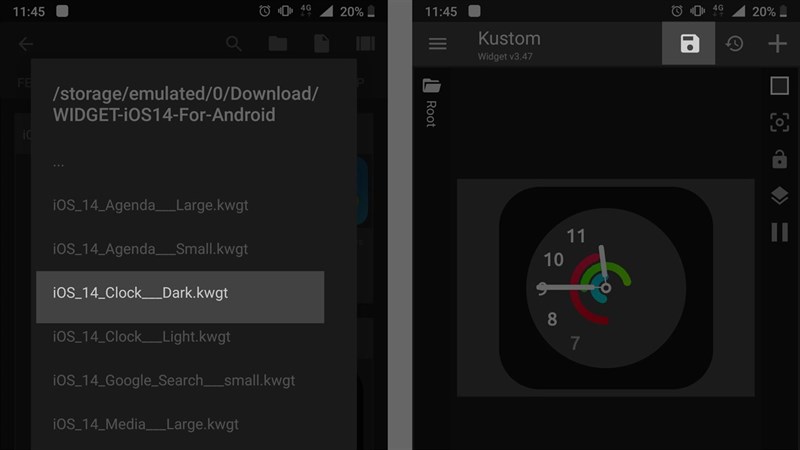 Mẹo nhỏ giúp mang Widget trên iOS 14 lên điện thoại Android của bạn Mẹo nhỏ giúp mang Widget trên iOS 14 lên điện thoại Android của bạn