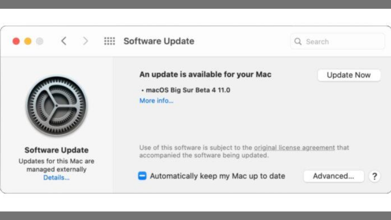bản cập nhật macOS Big Sur beta thứ 4