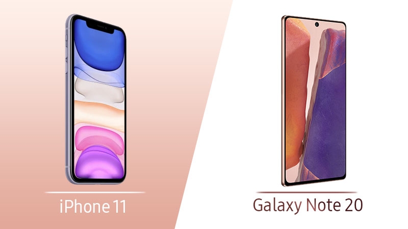 So sánh Samsung Galaxy Note 20 vs iPhone 11
