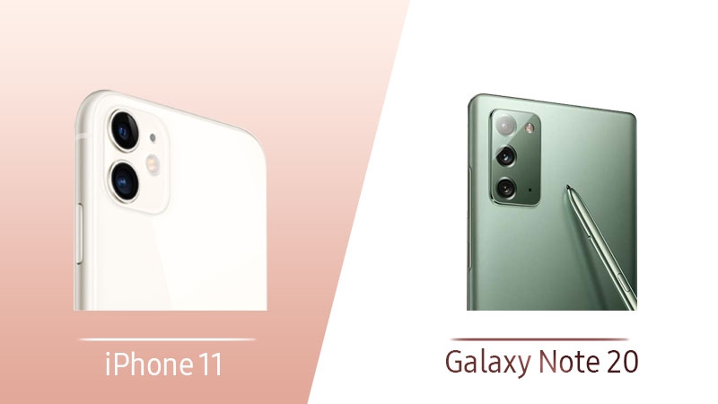 So sánh Samsung Galaxy Note 20 vs iPhone 11