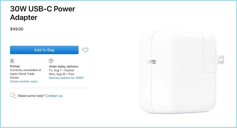 Apple tung phiên bản mới của bộ sạc 30W USB-C Power Adapter với giá hơn 1 triệu đồng nhưng những thay đổi bên trong chưa rõ ràng