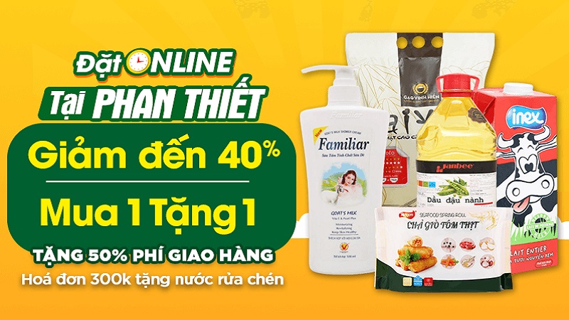 Bách hoá XANH Online chính thức có mặt tại TP. Phan Thiết với hàng ngàn ưu đãi lên đến 40% Bách hoá XANH Online chính thức có mặt tại TP. Phan Thiết với hàng ngàn ưu đãi lên đến 40%