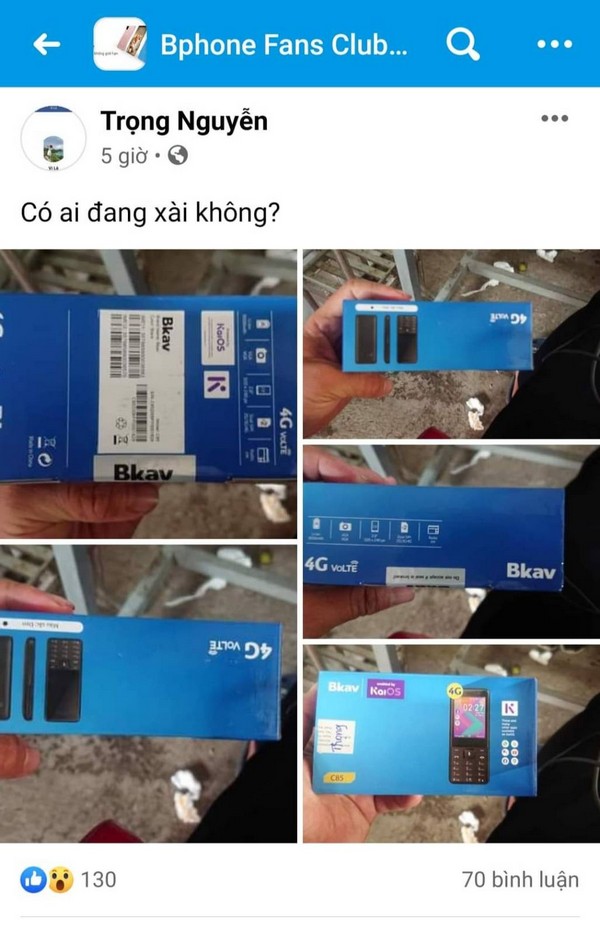 Điện thoại ‘cục gạch’ Bkav C85 giá rẻ, hỗ trợ 4G vừa xuất hiện thực tế kèm cấu hình chi tiết, các bạn vào xem có gì HOT không nhé