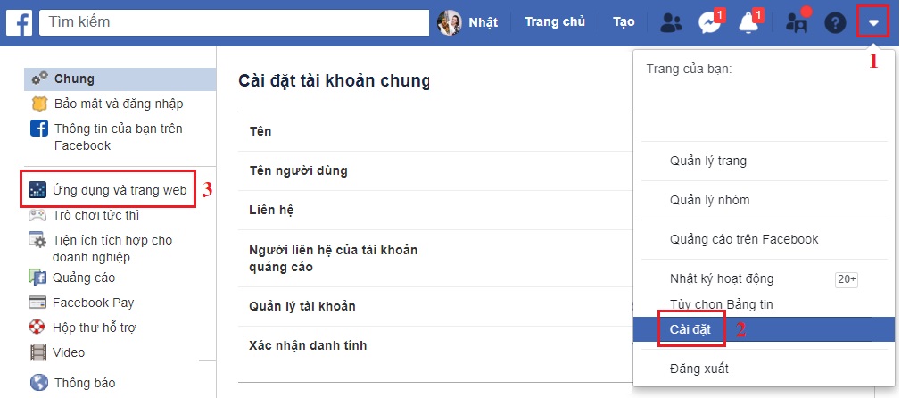 Hướng dẫn xóa các ứng dụng đăng nhập bằng tài khoản Zalo, Facebook tránh rò rỉ thông tin > Bước 1