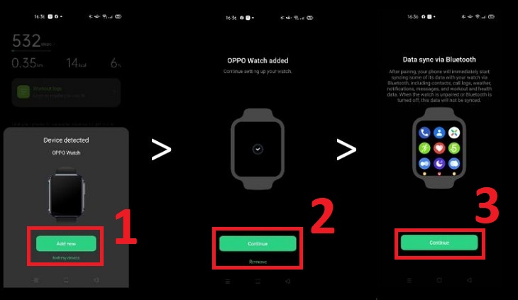 Hướng dẫn kết nối OPPO Watch với điện thoại Android và iOS đơn giản nhất > Vào ứng dụng HeyTap Health đã cài đặt > Chọn Oppo Watch và chọn Thêm Oppo Watch