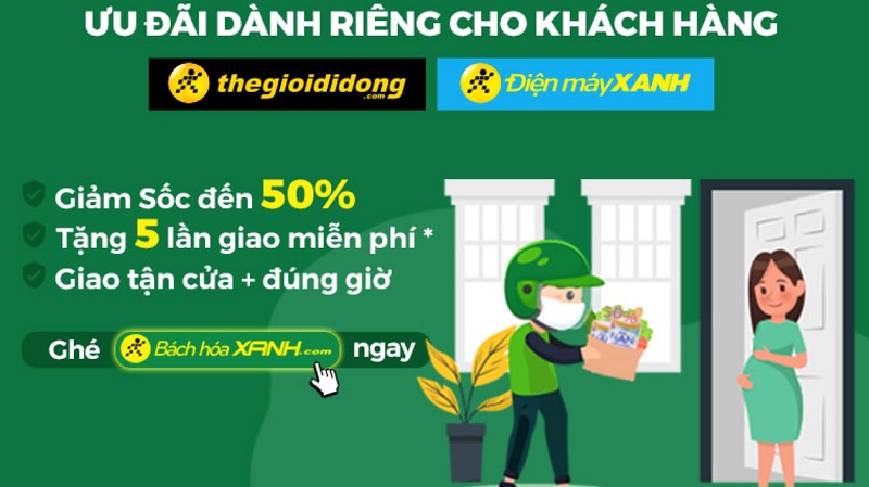 Ưu đãi dành riêng cho khách hàng mua Online tại Điện máy XANH