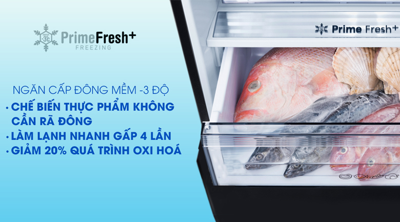 ngăn cấp đông mềm diệt khuẩn -3 độ C PrimeFresh+