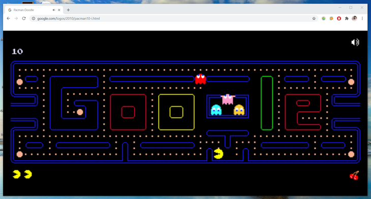 Giao diện game Pac-Man