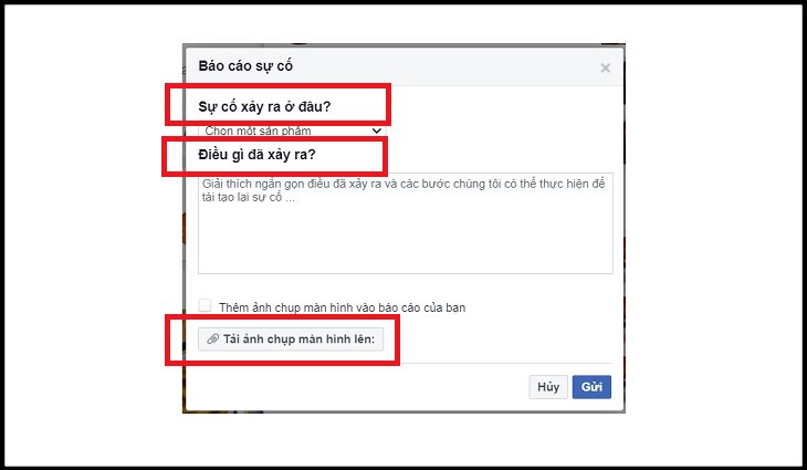 Cách chặn lời mời thích trang trên Facebook cực dễ, hiệu quả bạn nên thử ngay > Điền nội dung vào bảng