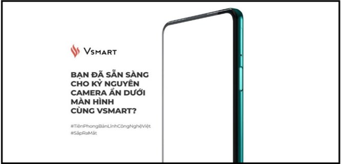 Vsmart tham gia vào kỷ nguyên smartphone có camera ẩn dưới màn hình