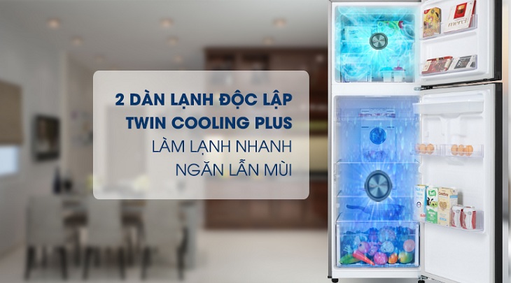 Công nghệ 2 dàn lạnh độc lập Tổng quan các điểm nổi bật của dòng tủ lạnh Samsung 2020 > Công nghệ 2 dàn lạnh độc lập
