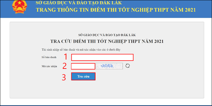 Tra cứu trên website của các Sở Giáo dục và Đào tạo