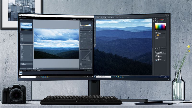 Điểm cộng màn hình của Mi curved
