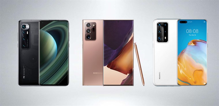 So sánh ba flagship: Mi 10 Ultra, Note 20 Ultra và Huawei P40 Pro+