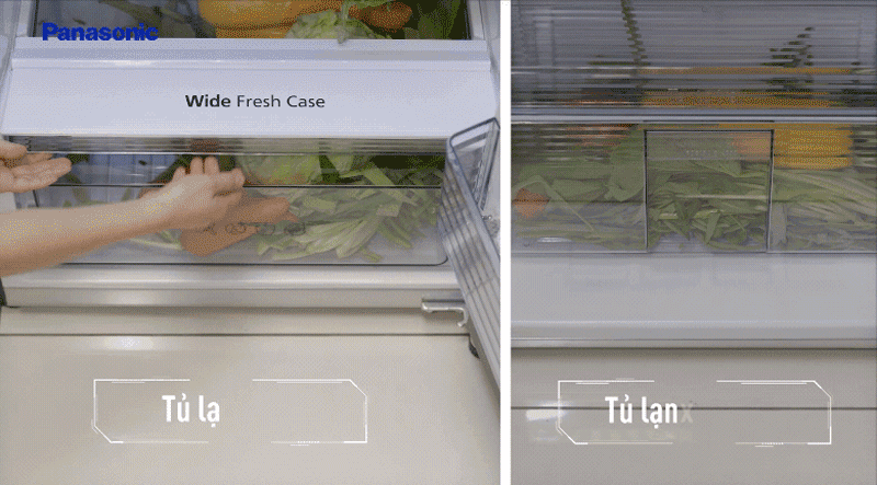 Ngăn chứa rau củ kích thước lớn Đánh giá chi tiết tủ lạnh Panasonic dòng NR-BL0PKVN liệu có đáng mua? > Ngăn chứa rau củ kích thước lớn