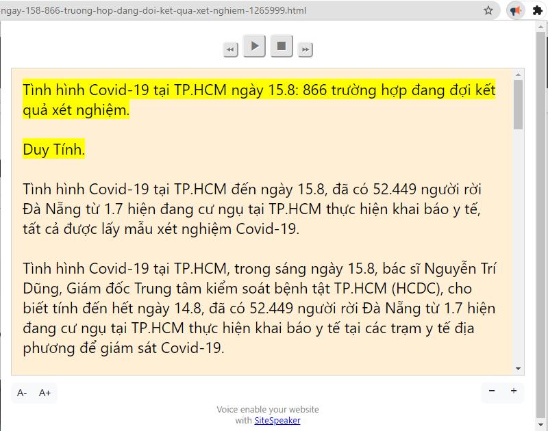 Tiện ích đang hoạt động Tiện ích đang hoạt động