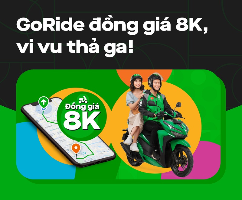 Gojek và chương trình chuyến xe đồng giá 8.000 đồng