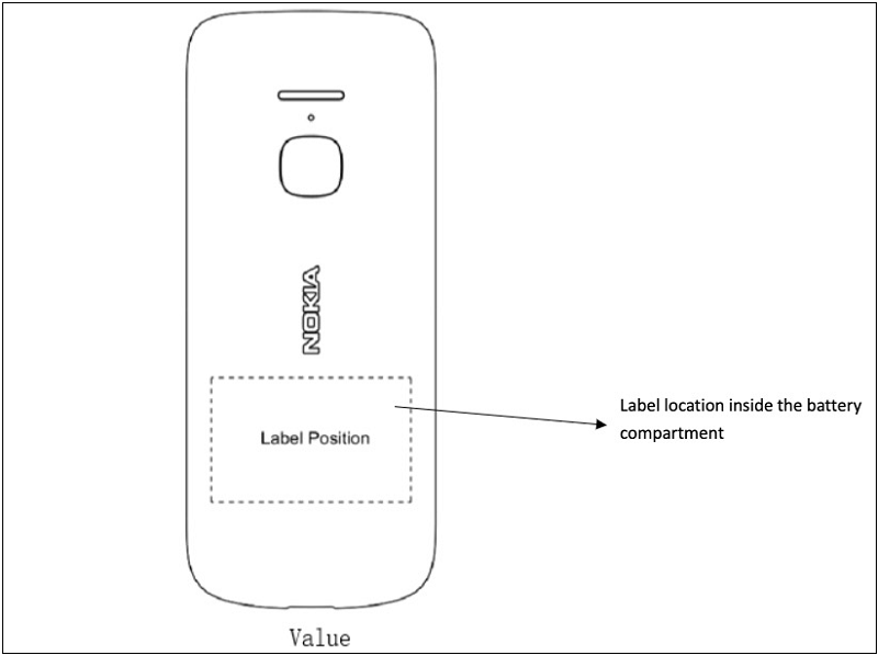 Thiết kế mặt sau của Nokia TA-1316