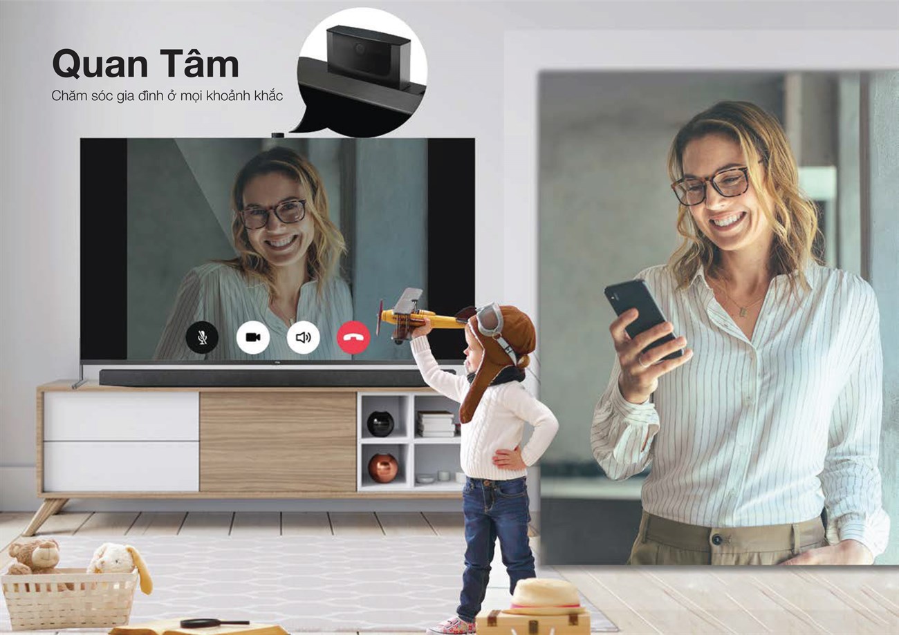 Tivi TCL 2020 có điểm gì nổi bật so với Tivi 2019 > camera ẩn đặc biệt pop-up