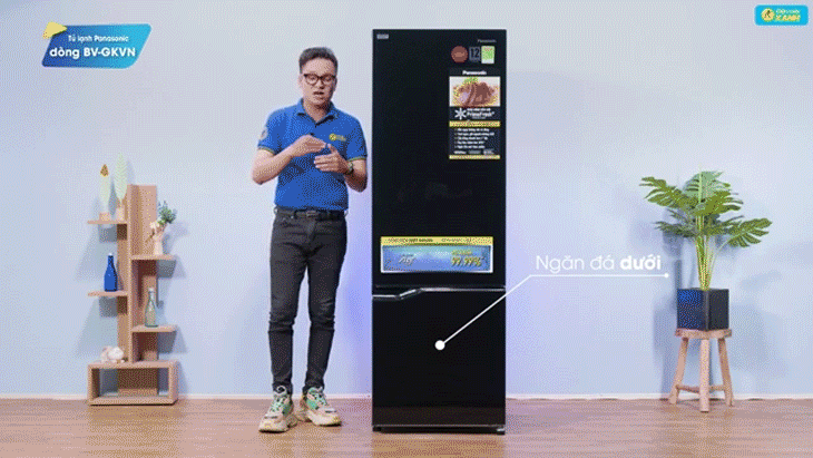 Thiết kế ngăn đá dưới - Dòng tủ lạnh Panasonic NR-BV0GKVN