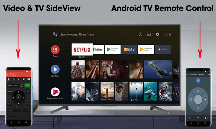  Android TV Remote Control và Video & TV SideView