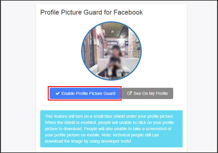 Cách khóa ảnh đại diện trên Facebook  Bật khiên bảo vệ