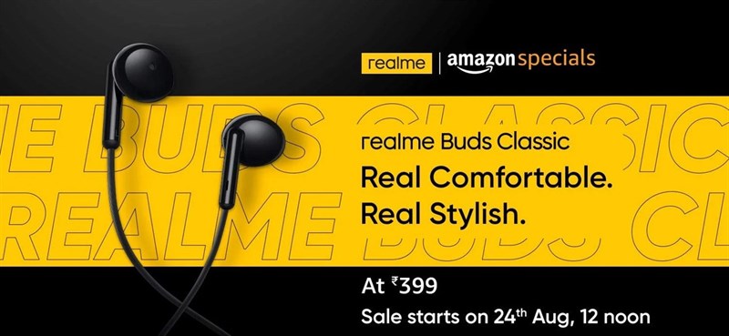 Tai nghe có dây Realme Buds Classic ra mắt với giá chỉ 115 ngàn đồng, dây đeo chống xoắn, hứa hẹn chất âm tốt