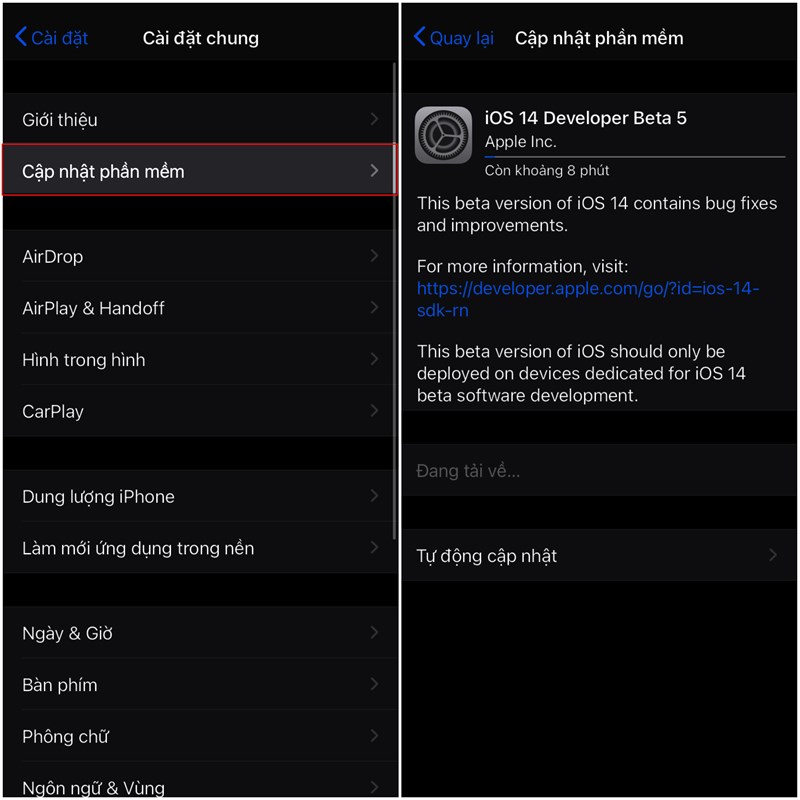 Hướng dẫn cách cập nhật lên iOS 14 Beta 3 với nhiều sự mới lạ Hướng dẫn cách cập nhật lên iOS 14 Beta 3 với nhiều sự mới lạ