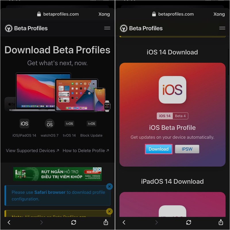 Hướng dẫn cách cập nhật lên iOS 14 Beta 3 với nhiều sự mới lạ Hướng dẫn cách cập nhật lên iOS 14 Beta 3 với nhiều sự mới lạ