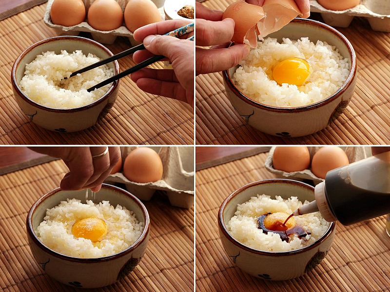 Cách làm món cơm trộn trứng sống