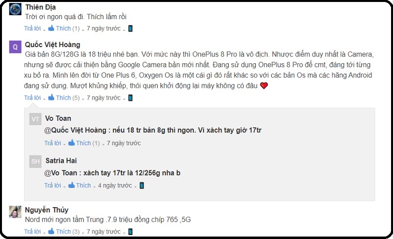 Bình luận của người đọc trên 24h công nghệ