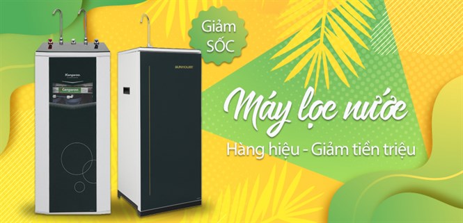 5 mẫu máy lọc nước hàng hiệu - giảm tiền triệu trong tháng 8 tại Điện máy XANH