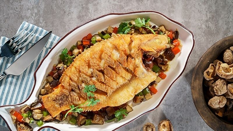 How to make fried fish with delicious mushroom sauce, never want to stop eating