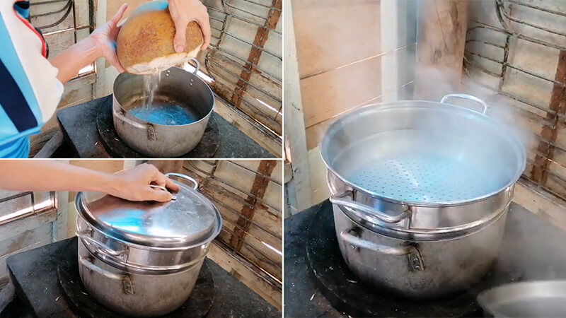 How to dry the steamed squid with fragrant and chewy coconut water for the whole family to enjoy