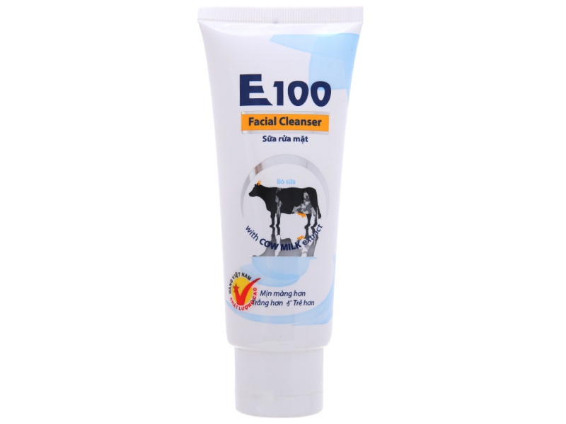 Sữa rửa mặt tinh chất sữa bò E100