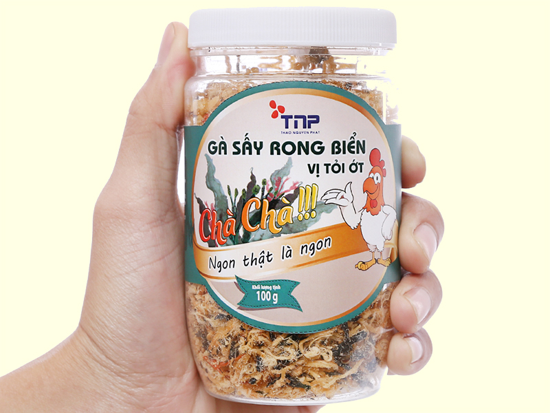 Gà sấy rong biển vị tỏi ớt Thảo Nguyên Gà sấy rong biển vị tỏi ớt Thảo Nguyên
