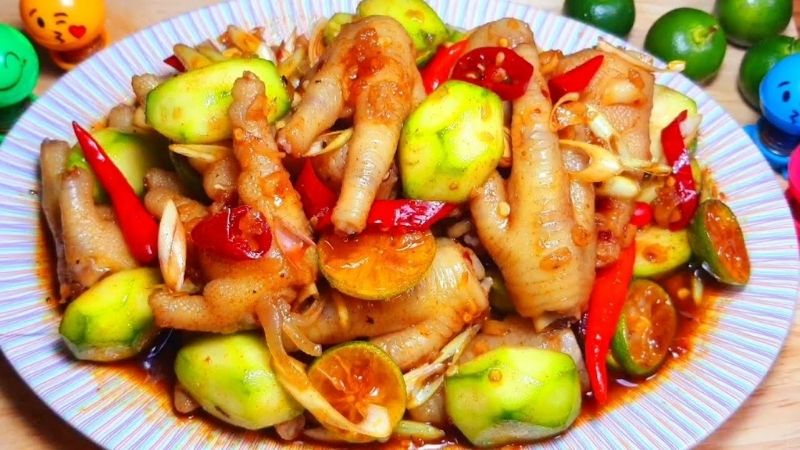 How to make young lemongrass chicken feet, just hearing that makes me want to eat the whole plate