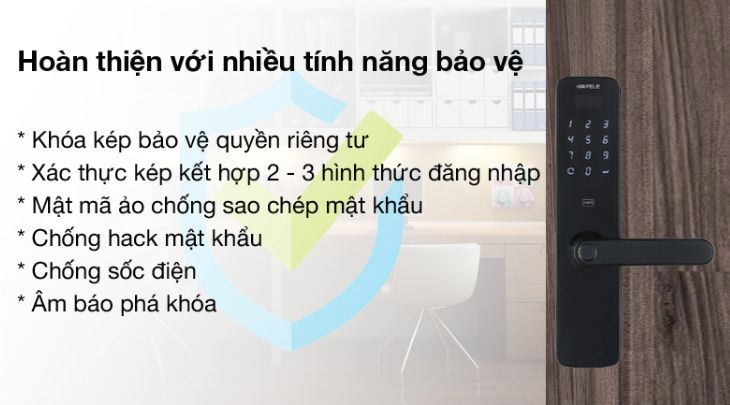 Khoá điện tử có mức độ bảo mật cao