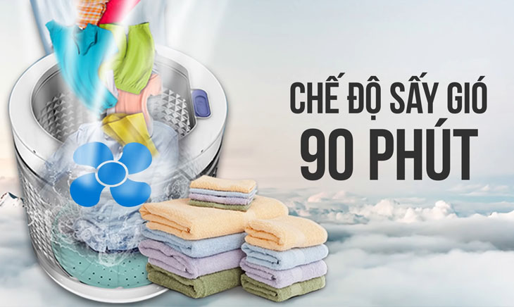 chế độ sấy gió 90p