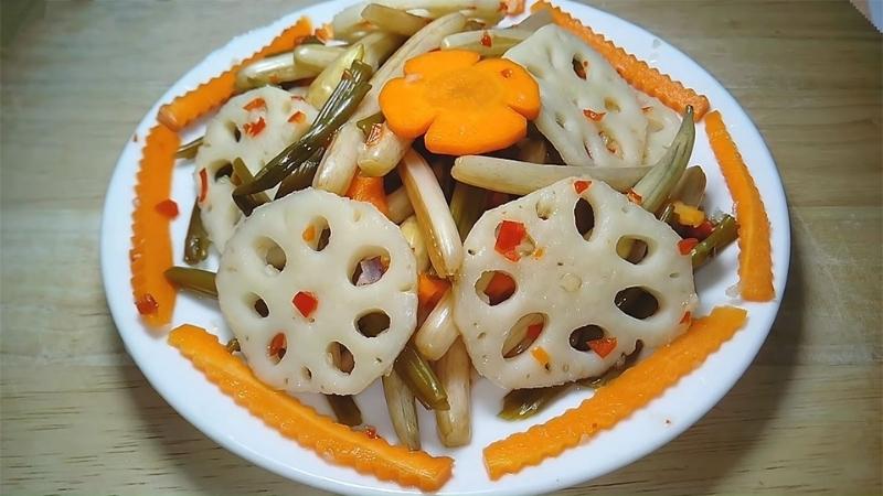 How to make Vietnamese kimchi, sweet and sour, delicious from lotus root
