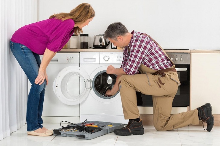 Máy giặt đang giặt bị dừng đột ngột, nguyên nhân và cách khắc phục